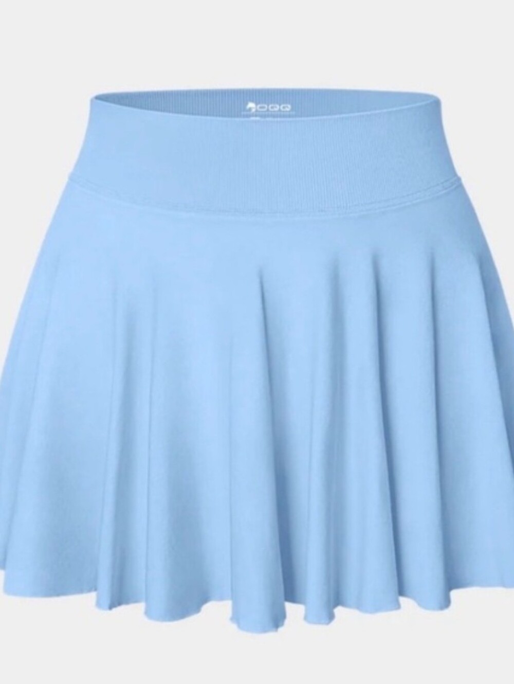OQQ Blue Tennis Skort Athletic Skirt Built In Shorts Athleisure Size Large